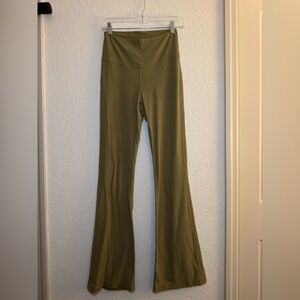 Olive Green LuLu Lemon Flared Pants